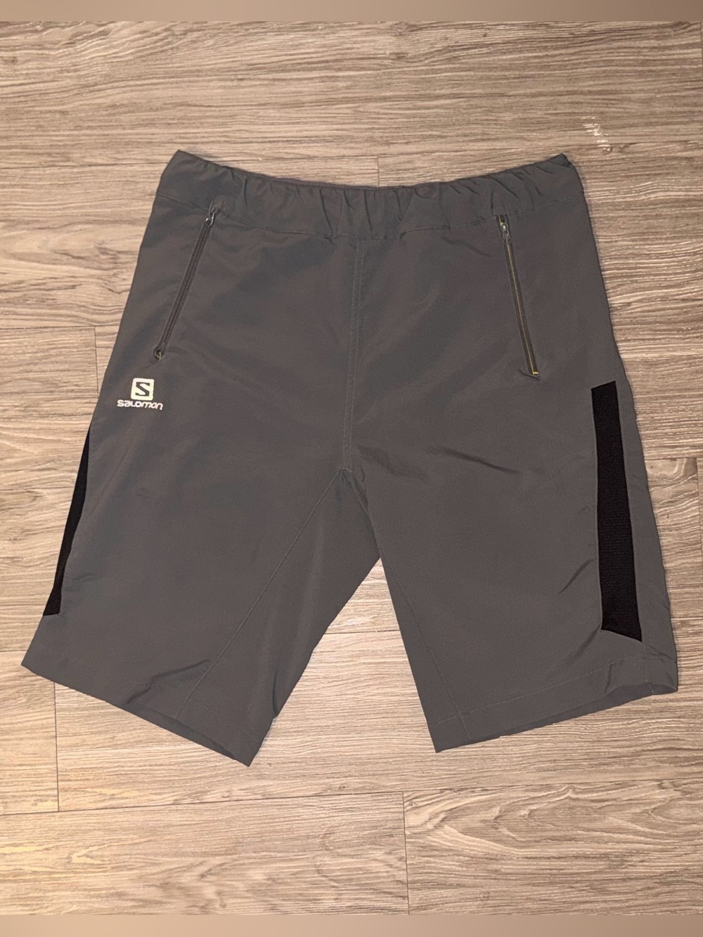 SALOMON Shorts Advanced Skin Dry Grey Elastic Waist Men's Medium